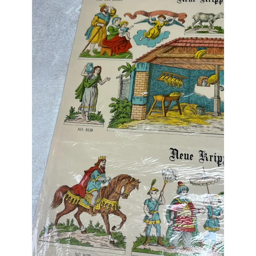 MERRIMACK PUBLISHING Nativity Figures Holy Family Christmas Jesus #9138 Japan